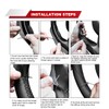 ZIMISI Genuine Leather Steering Wheel Cover, DIY Sewing Steering Wheel