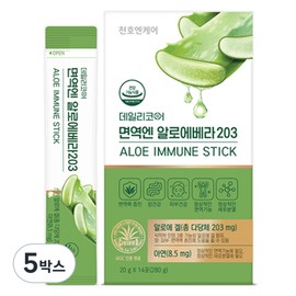 Daily Core Cheonho N Care Immunity Aloe Vera 203 14p, 280g, 5 boxes / 데일리코어 천호엔케어 면역엔 알로에베라203 14p, 280g, 5박스
