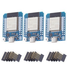 ESP32 Mini Development Board Type-C Interface, ESP32 Mini NodeMCU WiFi Module, Development Board CH9102F Chip Compatible Arduino IDE Pack of 3