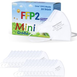 CESA small FFP2 mask mini respirator mouth and nose protection - 20 pieces + 1x FFP3