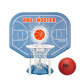 Poolmaster Pro Shooter Poolside Basketball Hoop Set for Swimming Pool Games