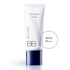SONOKO (50th Anniversary Suzuki Sonoko) (Trial Size) Light Up BB Cream, Bright Pink, 0.7 oz (20 g) (Approx. 2 Months Worth), SPF35 PA+++ [Beauty Serum BB Cream] 75% or More Essence Ingredients
