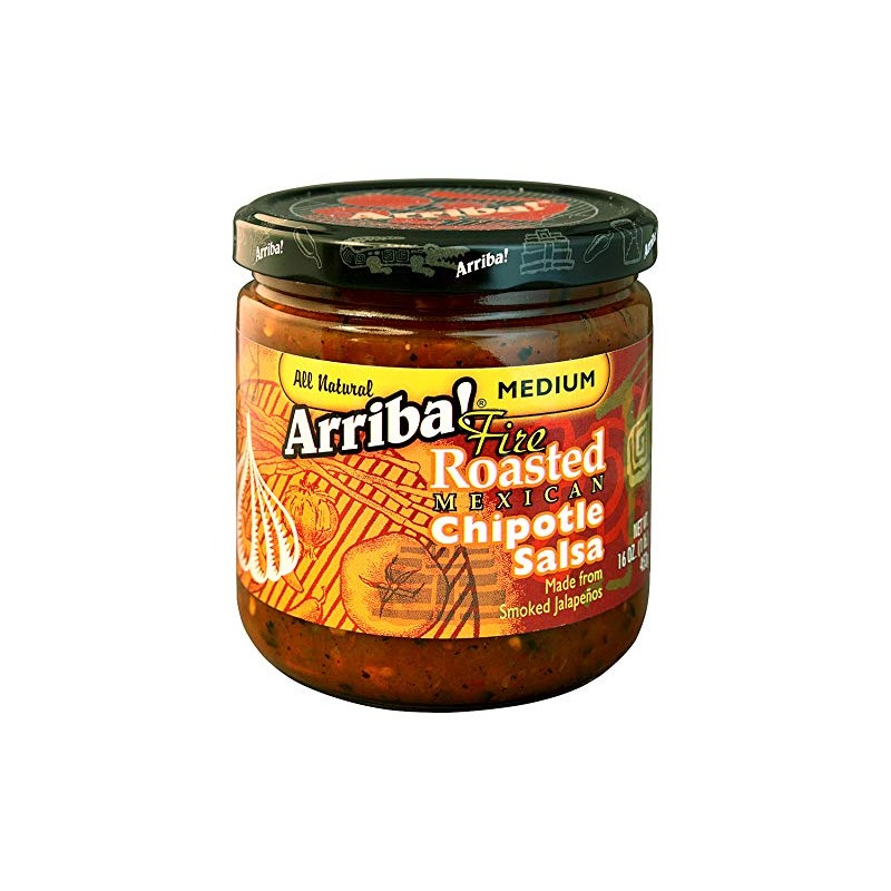 Arriba! Chipotle Salsa, 16-Ounce Glass (Pack of 6)