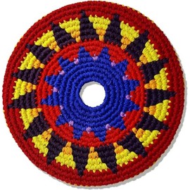 Buena Onda El Grande Flying Disc - 8'' Flexible Sport Disc for Indoor and Outdoor Play - Amazing Handmade Quality from Guatamala - Pocket Discs are Played in Over 20 Family Fun Games - T'zununa