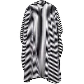 TRIXES Full Length Black White Monochrome Hairdressers Gown - Adjustable Size Water Resistant Protective Cape