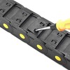 Plastic Drag Chain Cable Carrier Closed Type with End Connectors