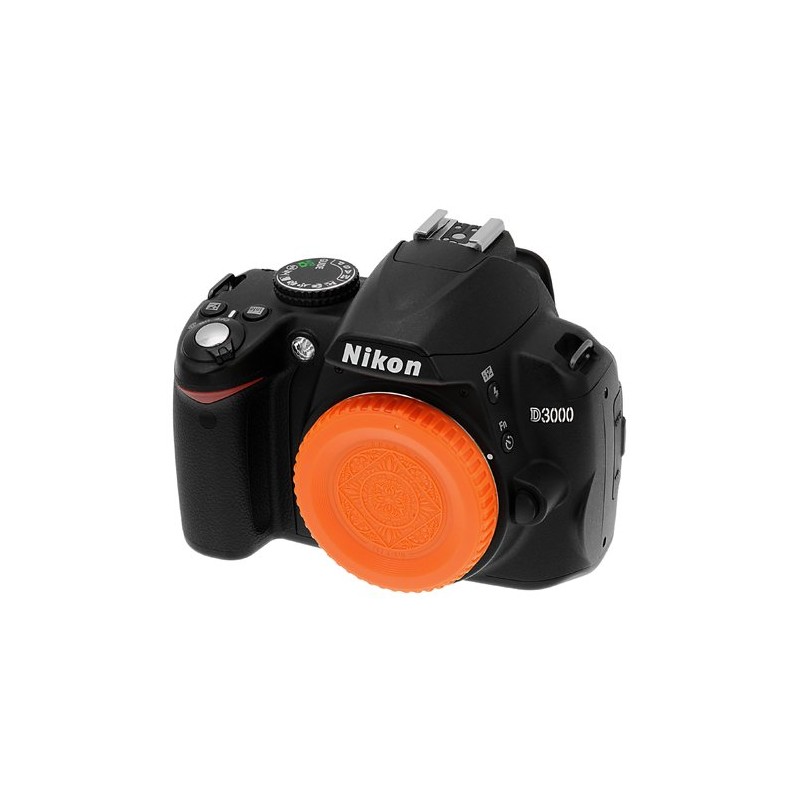 Fotodiox Orange Designer Body Cap Compatible with Nikon F-Mount Cameras