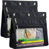 YoeeJob 2 Pack 1 Inch Expandable Zipper Pencil Pouches with