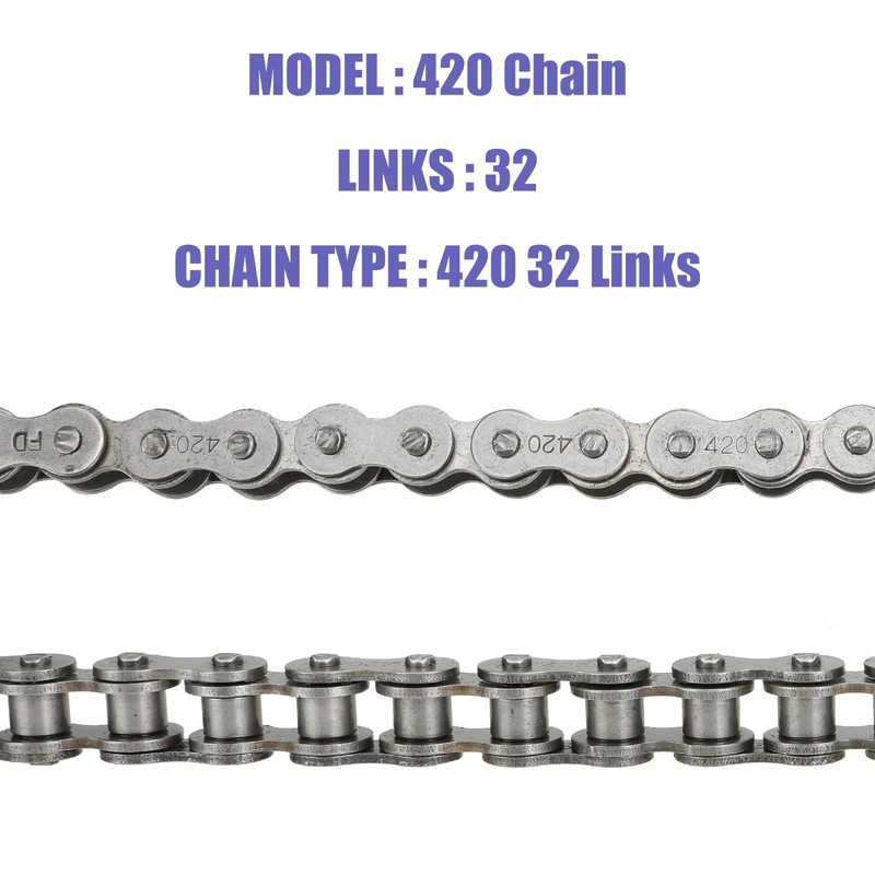 CILOYU 420 Chain 25 Tooth Sprocket + 420 Chain 32
