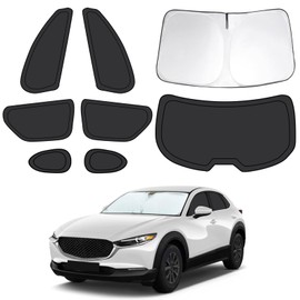 8pcs Car Window Shades for Mazda CX30 2019-2025, Full Car Window Covers for Privacy, Sunshades for CX30 Front Rear Windshield Side Windows to Block UV and Protect Privacy