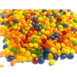 Tutti Frutti Heart Shaped Hard Crunchy Candy - 1 lb of Fresh Pastel Colored Mini Treats