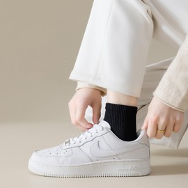 MAGIARTE Women's Mini Crew Ankle Socks Pure Cotton Sporty Leisure Socks for Women, DE-Mini Crew Socks Color #10 (6 Pairs)