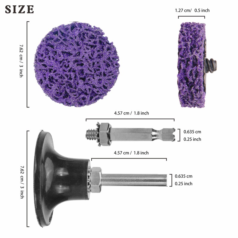 3" Quick Change Easy Strip Discs for Drill Die Grinder,