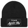 MoonWorks® Men's Beanie with Patch Knitted Hat with Saying Skiing