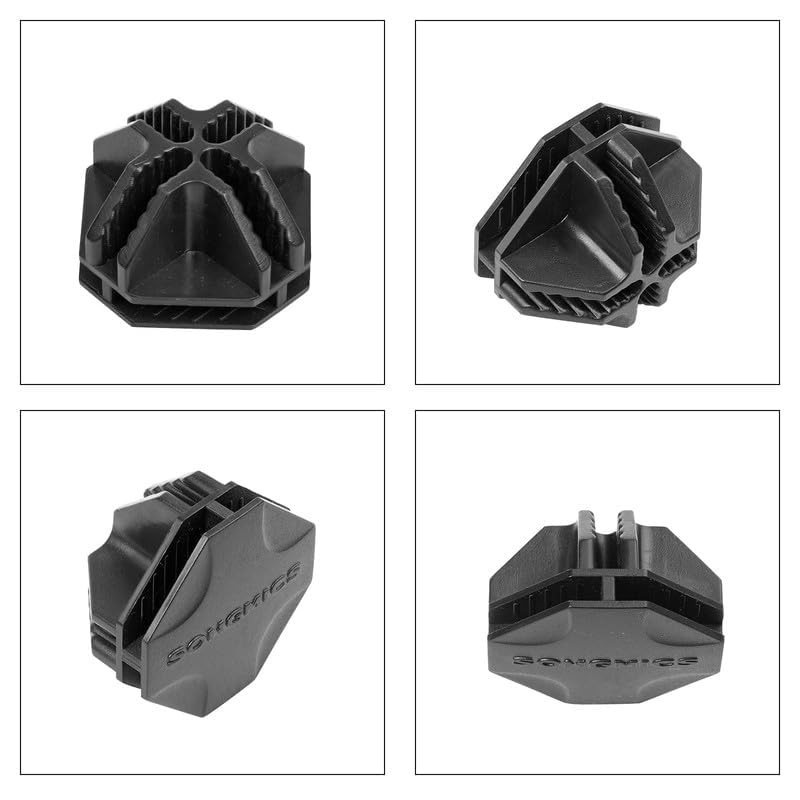 SONGMICS ALPC0B-20V1 Plastic Connectors for DIY Boltless Shelving System Black