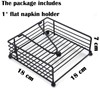 Flat Square Napkin Holder with Lever Arm for Kitchen Restaurant