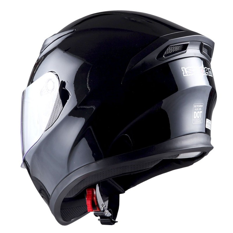 1Storm Motorcycle Full Face Dual Visor Helmet Bundle with Freedconn