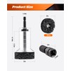 Wheel Brake Hub Cleaning Disc,Cleaner Resurfacing Tool Metel Hub Drill