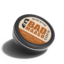 Badmaash Beards Beard Butter | Made in North America | 2oz Tin Infused with All-Natural Shea Butter | Extra Conditioning & Soothing Beard Butter for All Beard Types & Lengths