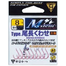Gamakatsu Single hook M system type tail length 7.75 No. 9 krill pink 67482