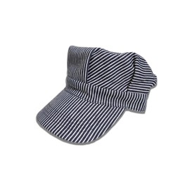 Boots and Brothers Blue Hickory Striped Train Conductor Engineer Hat