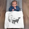 Azeeda 'Beautiful Skunk' Cotton Baby Blanket/Shawl (BY00038474)