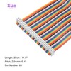 DMiotech 1 Pack 64 Pins Wire Flat Rainbow Ribbon Cable