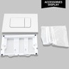 Dual Flush Actuator Plate for Wall Hung Toilet, Compatible with
