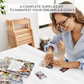 Inspirational Vision Board Book - A Complete Supplies Kit to Unleash Your Dreams/Goals with Motivational Pictures, Quotes & Clip Art - Perfect Magazine for Achieving Success in All Areas of Your Life