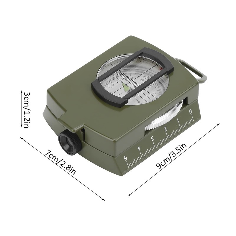 Topyond DC60-2a High Quality Folding Compass, Outdoor Aluminium Compass, Multifunctional