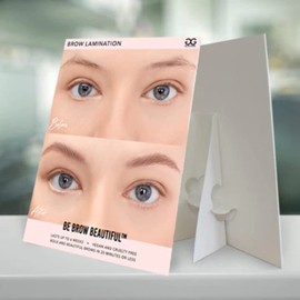 Brow Lamination Counter Card