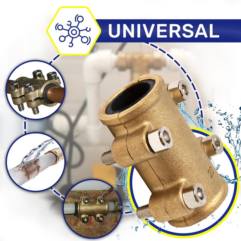 Plug Clamp for Copper Pipe Diameter 22 mm Made of