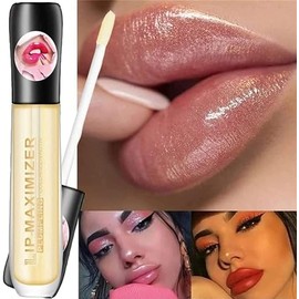 Suero para el Cuidado de Los Labios, Aceite y Brillo Labial Voluminizador | Rellenador de Labios Natural, Mejora la elasticidad de los labios, Profund