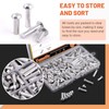 Tanstic 200Pcs M6 Solid Aluminum Brazier Head Rivets, 6mm 10mm