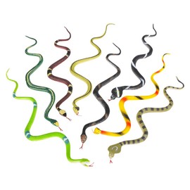 Rhode Island Novelty 14 Inch Rain Forest Snakes, One Dozen Assorted