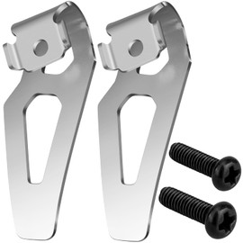 2-Pack Belt Clip Kit For Milwaukee M12 12V Drills and Drivers:42-70-0490 Steel Tool Hooks With Screws - Enhance Your Tool Collection