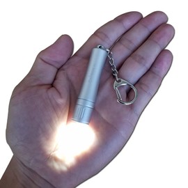 Nitefox Bright Keychain flashlight K1,high bright 150 lumens,as small flashlight lantern camp lamp light,waterproof torch for EDC,reading,sleep,dog walking,camping,hiking (White)
