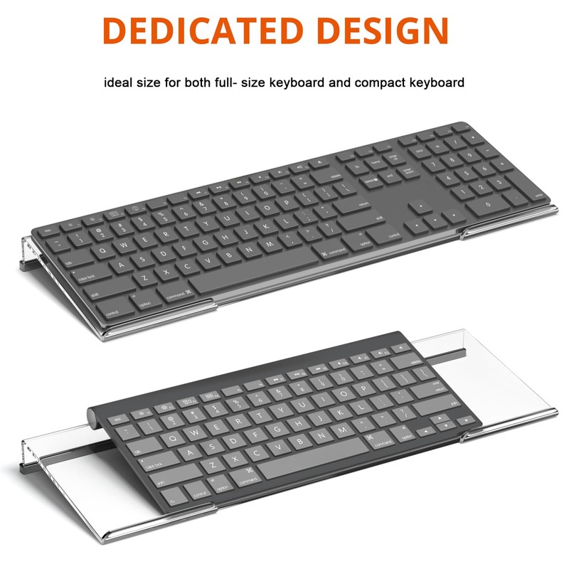 Richboom Computer Keyboard Stand Tilt PC Keyboard Stand Riser for