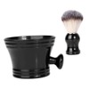 Healvian 1set Beard Grooming Kit Nylon Brush and Soap Bowl