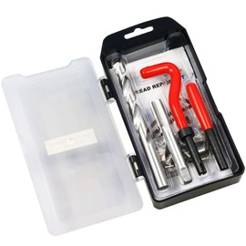 Highking Tool Thread Repair Kit, M12 x 1.5 mm Metric Thread Repair Insert Kit Compatible Hand Tool Set for Auto Repairing (M12X1.5)