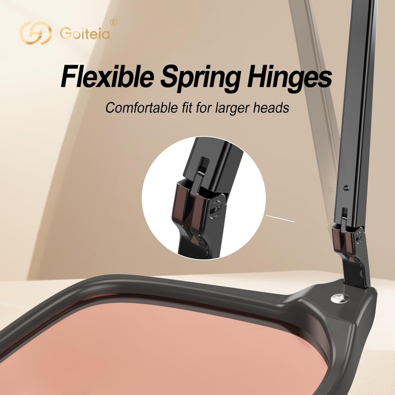Goiteia FL 41 Migraine Glasses,Light Sensitivity Glasses for Fluorescent LED