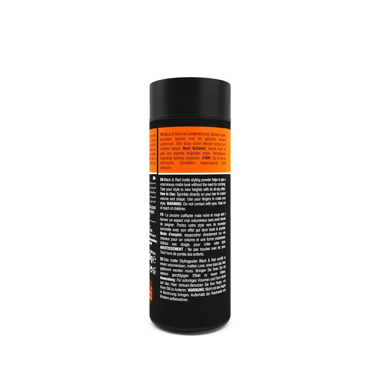 black red Hair Texturising Styling Powder, 20 gr: Get Invisible