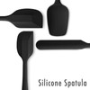 4 Piece Silicone Spatula Set, Flexible Heat Resistant Non-scratch Baking