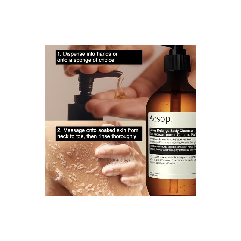 Aesop Citrus Melange Body Cleanser | 500mL | Paraben, Cruelty-free