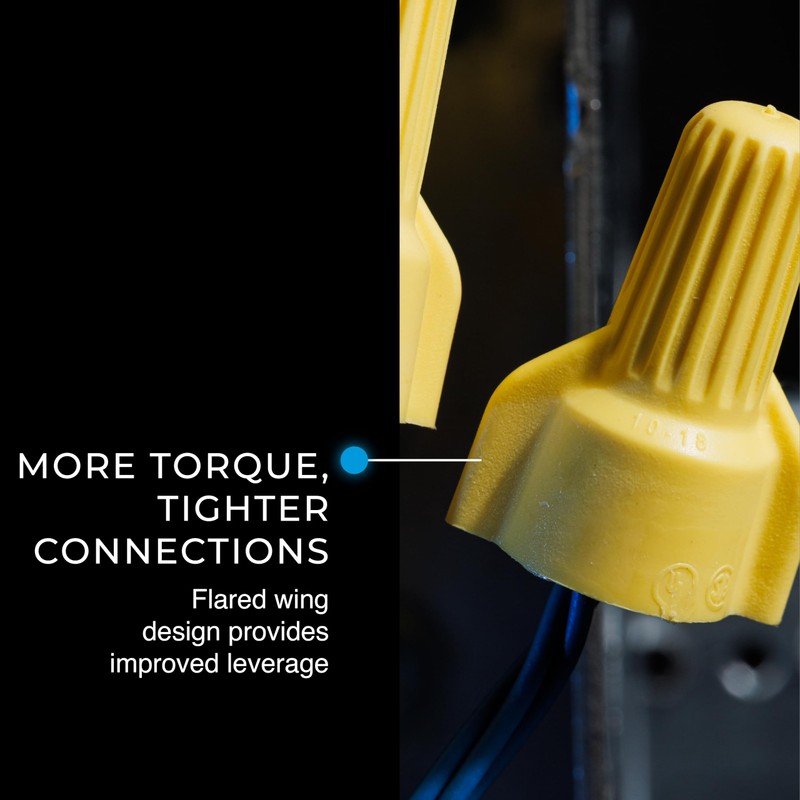 IDEAL Electrical 773340 WingTwist Yellow, 10/Bag