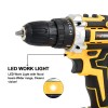MiTool Kit 20V Electric Drill Cordless Fast Screwdriver Set Power