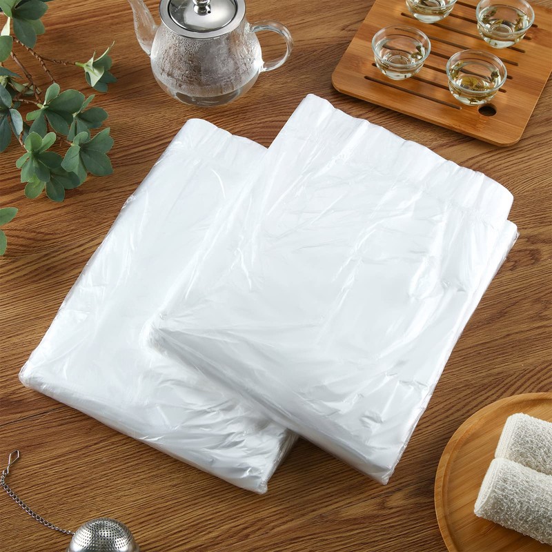 100 Pcs Disposable Foot Tub Liner Portable Bath Bags Plastic