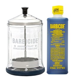 Barbicide King Research Barbicide Disinfecting Jar Midsize 21oz + Disinfectant 16oz