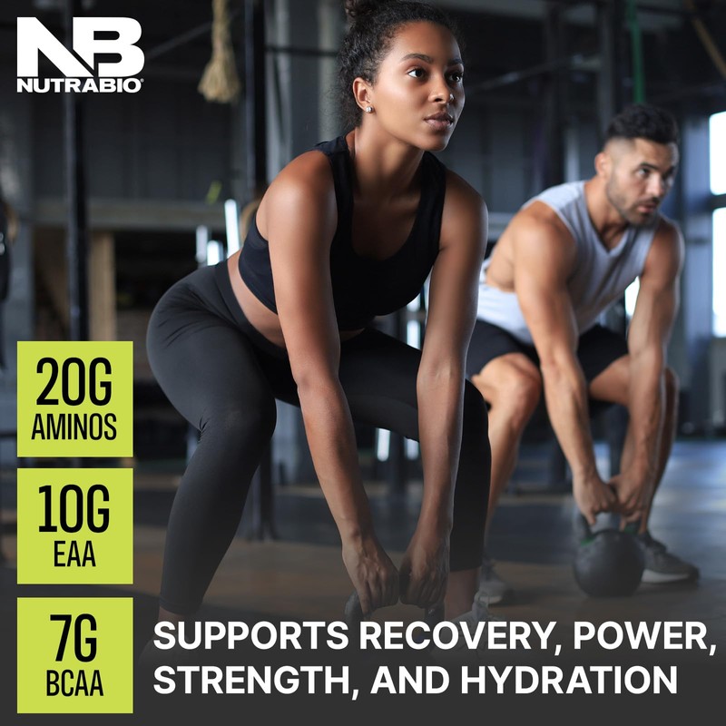 NutraBio Intra Blast Bcaa Powder Amino Acid Supplement, Electrolyte &