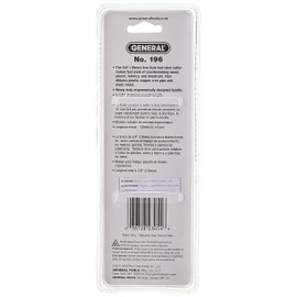 General Tools 196 Short Length Hand Reamer & Countersink, 3/4"